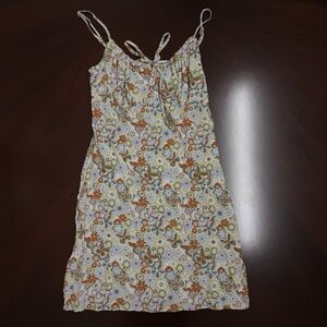 La Hearts (Pacsun) Floral Green and White Dress